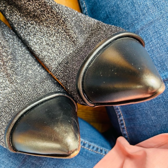 Givenchy Paris Lurex Sock Boots - Picture 10 of 11